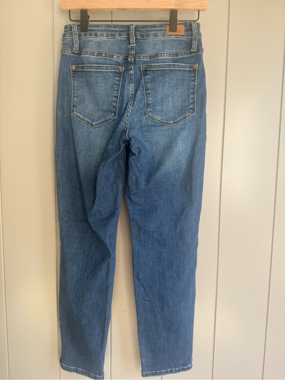 Judy Blue Jeans Women 25 Distressed Boyfriend Fit Dark Wash Boutique Preppy - Picture 3 of 13